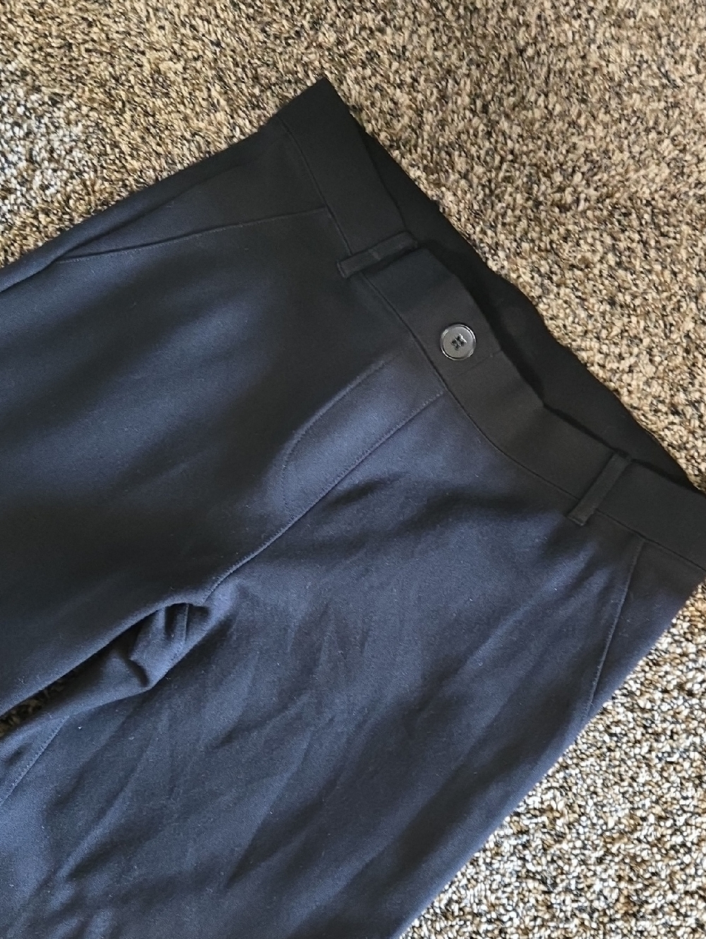 Betabrand Black Straight-Leg Women's Pants
